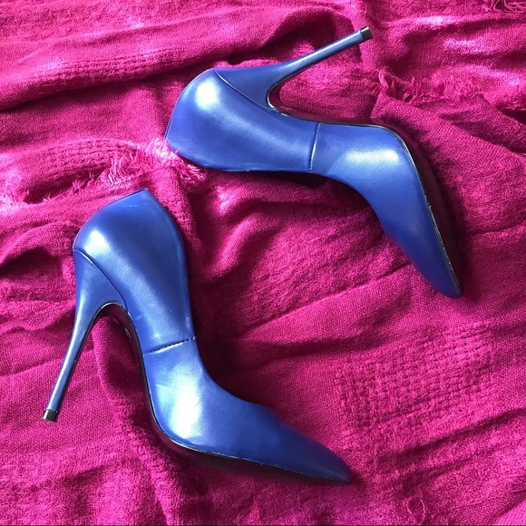 Steve Madden Genuine Leather Pointed Toe Heels - Picture 2 of 6